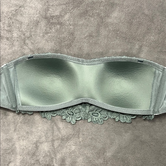 Aerie Lace Bandeau Wireless Bra in Green LARGE - Picture 7 of 11